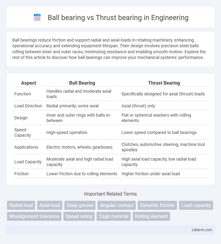 Thrust bearing vs Ball bearing in Engineering - What is The Difference?