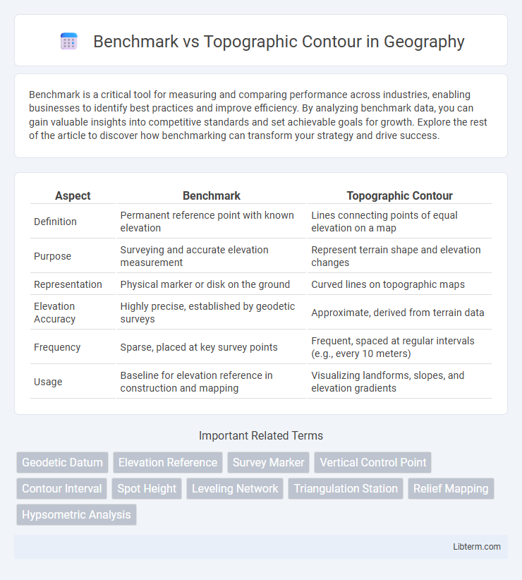 Topographic Contour vs Benchmark in Geography - What is The Difference?