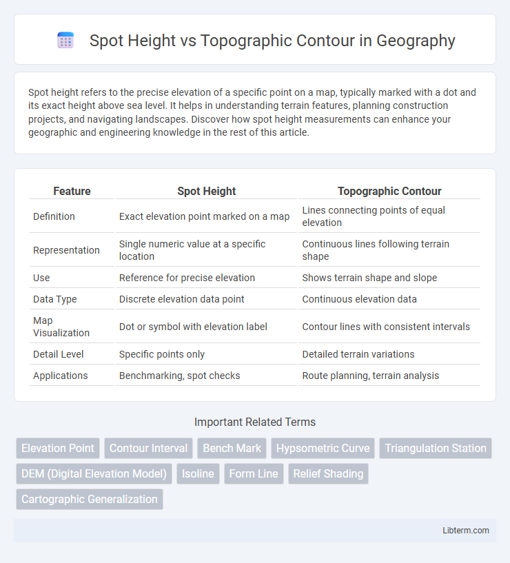 Topographic Contour vs Spot Height in Geography - What is The Difference?