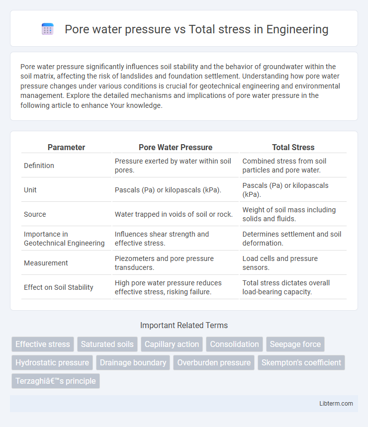 Total stress vs Pore water pressure in Engineering - What is The Difference?