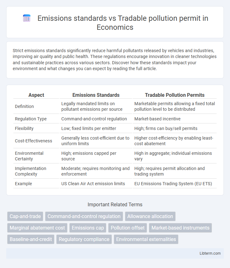 Tradable pollution permit vs Emissions standards in Economics - What is The Difference?