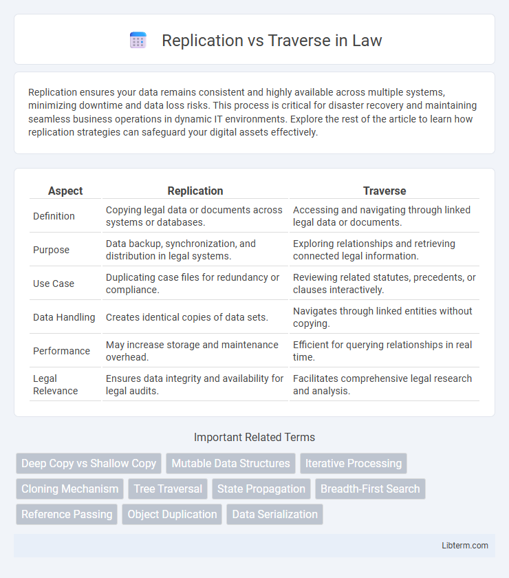 Traverse vs Replication in Law - What is The Difference?