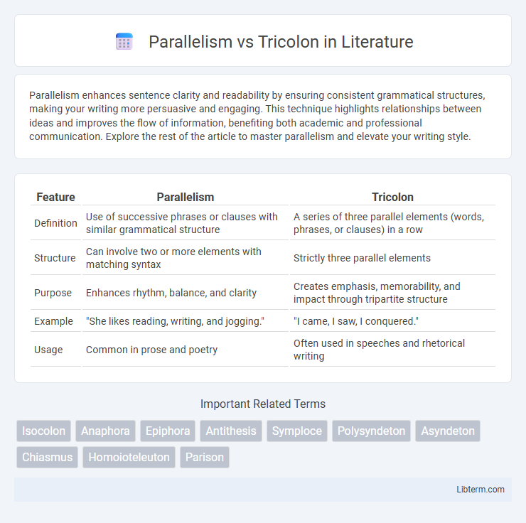 Tricolon vs Parallelism in Literature - What is The Difference?