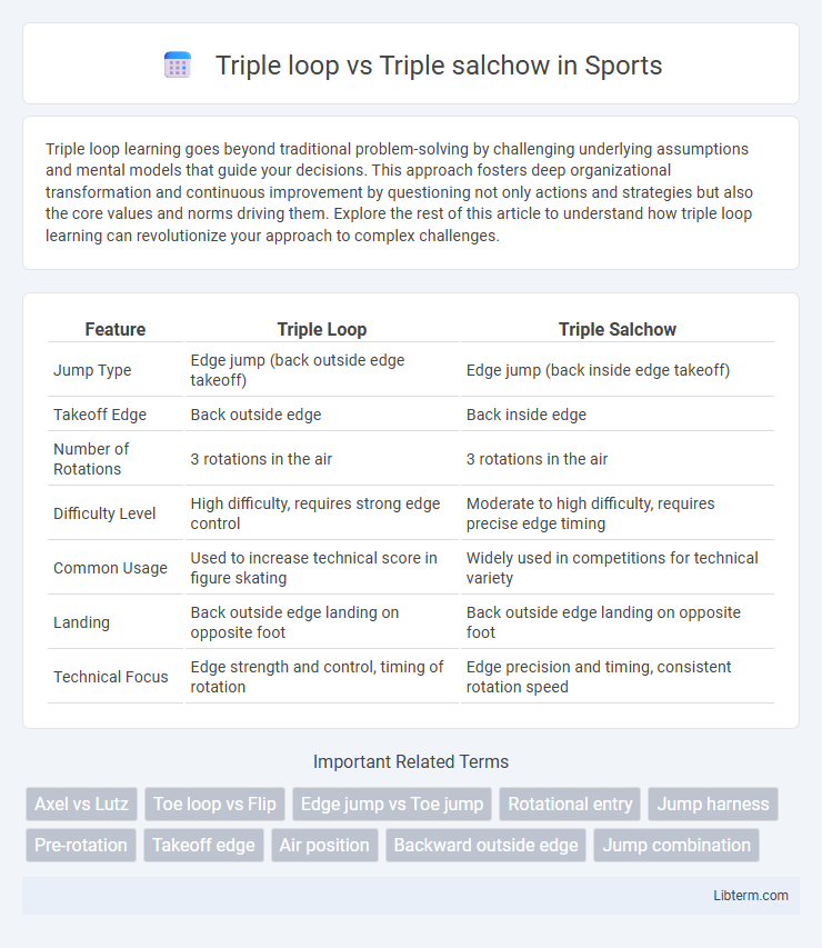 Triple salchow vs Triple loop in Sports - What is The Difference?