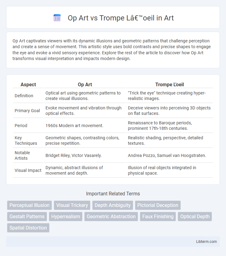 Trompe L’oeil vs Op Art in Art - What is The Difference?