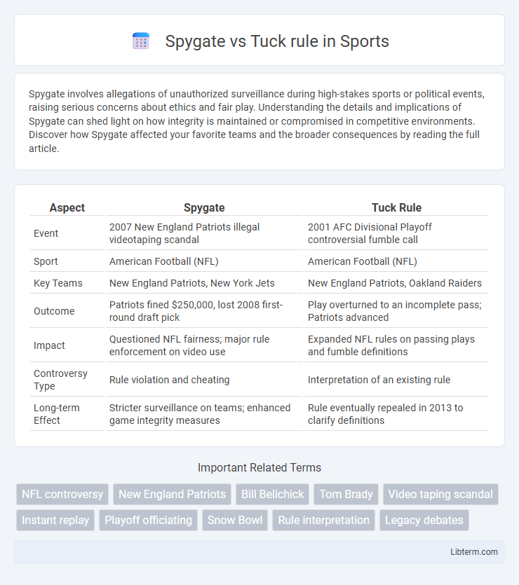 Tuck rule vs Spygate in Sports - What is The Difference?