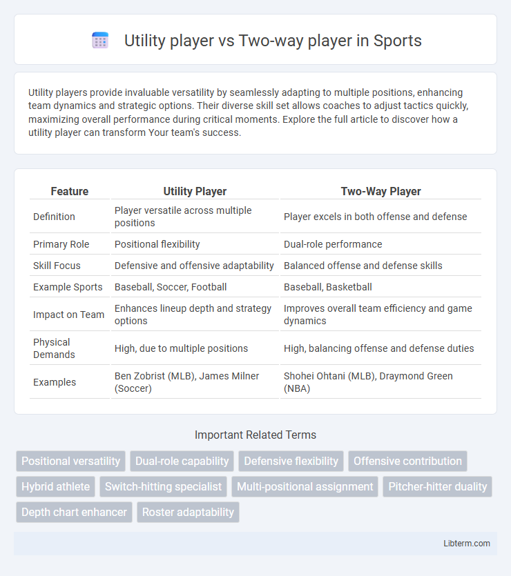 Two-way player vs Utility player in Sports - What is The Difference?