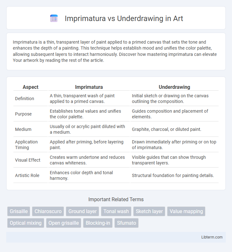 Underdrawing vs Imprimatura in Art - What is The Difference?