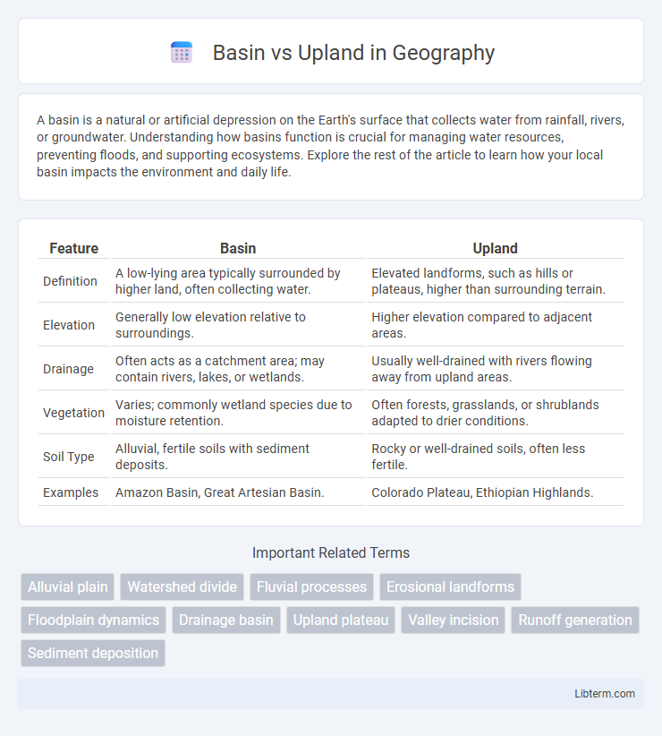Upland vs Basin in Geography - What is The Difference?
