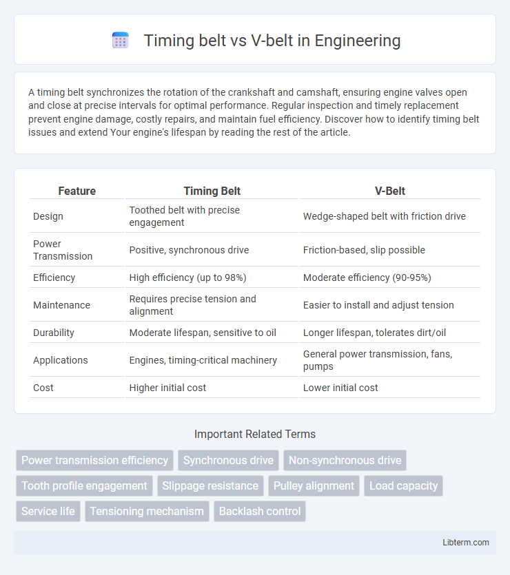V-belt vs Timing belt in Engineering - What is The Difference?