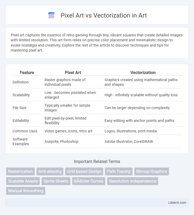 Vectorization vs Pixel Art in Art - What is The Difference?