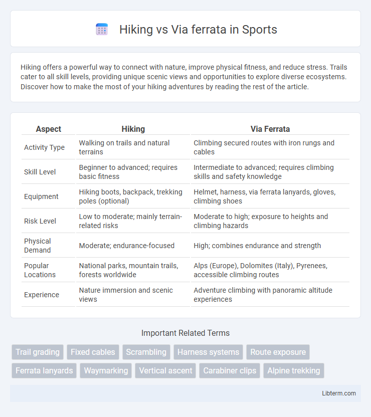 Via ferrata vs Hiking in Sports - What is The Difference?