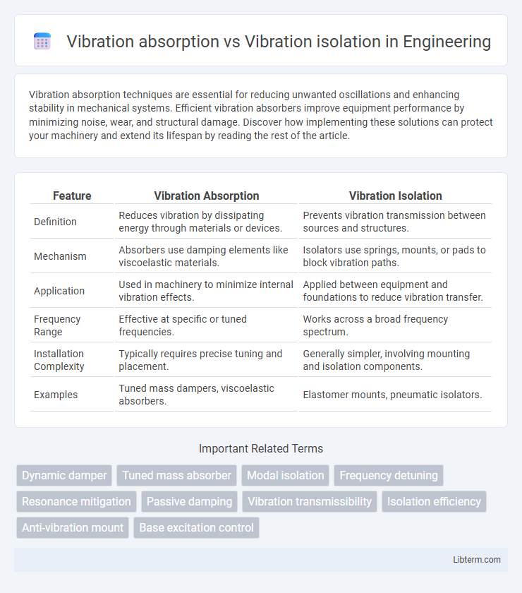 Vibration isolation vs Vibration absorption in Engineering - What is The Difference?