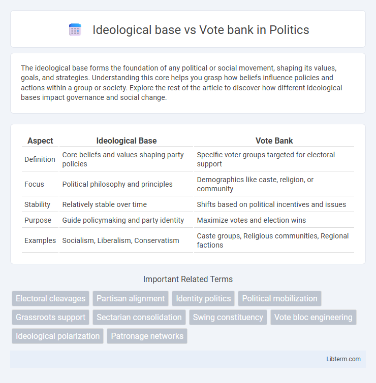 Vote bank vs Ideological base in Politics - What is The Difference?