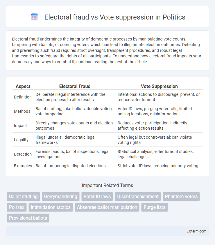 Vote suppression vs Electoral fraud in Politics - What is The Difference?