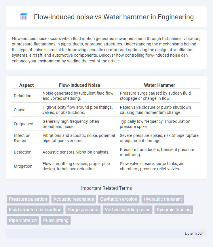 Water hammer vs Flow-induced noise in Engineering - What is The Difference?
