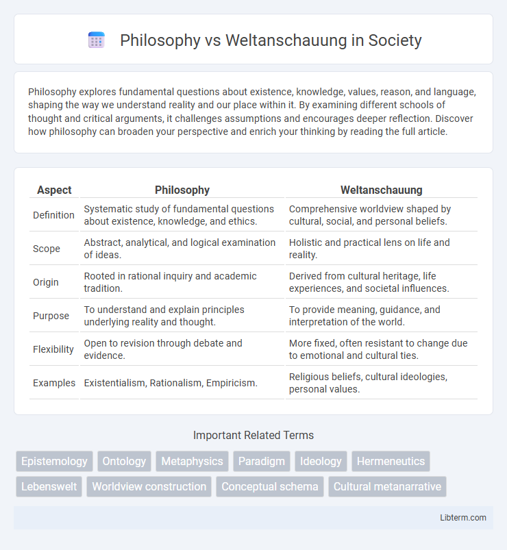 Weltanschauung vs Philosophy in Society - What is The Difference?