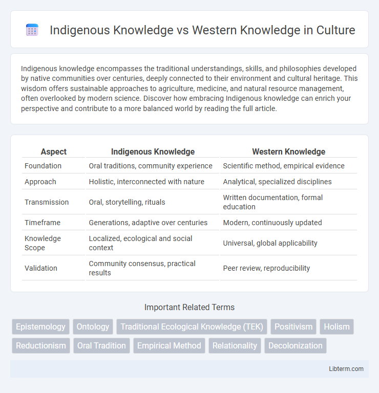 Western Knowledge vs Indigenous Knowledge in Culture - What is The Difference?