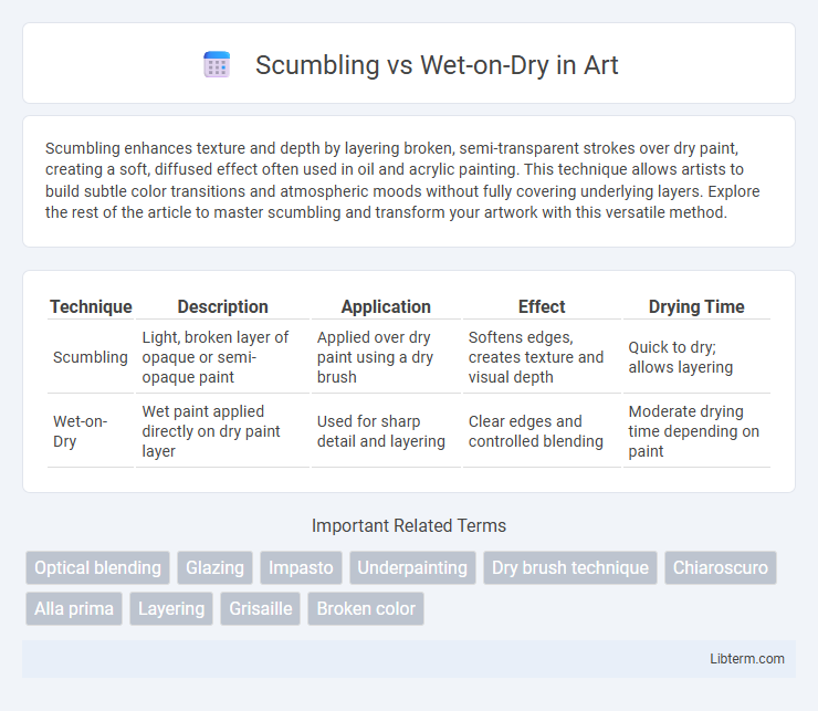 Wet-on-Dry vs Scumbling in Art - What is The Difference?