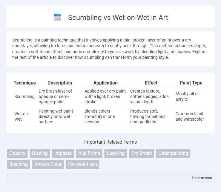 Wet-on-Wet vs Scumbling in Art - What is The Difference?