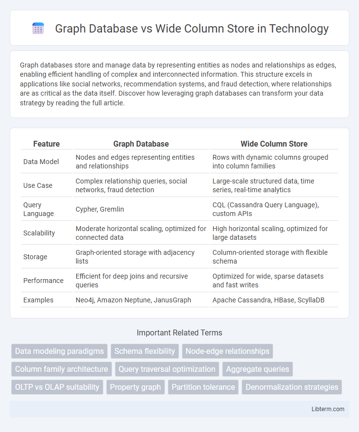 Wide Column Store vs Graph Database in Technology - What is The Difference?