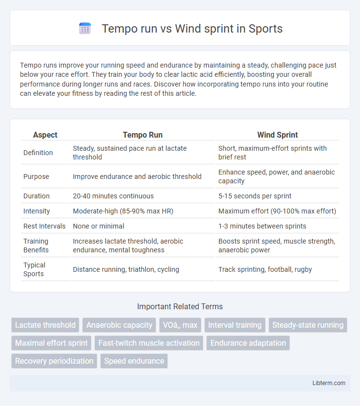 Wind sprint vs Tempo run in Sports - What is The Difference?