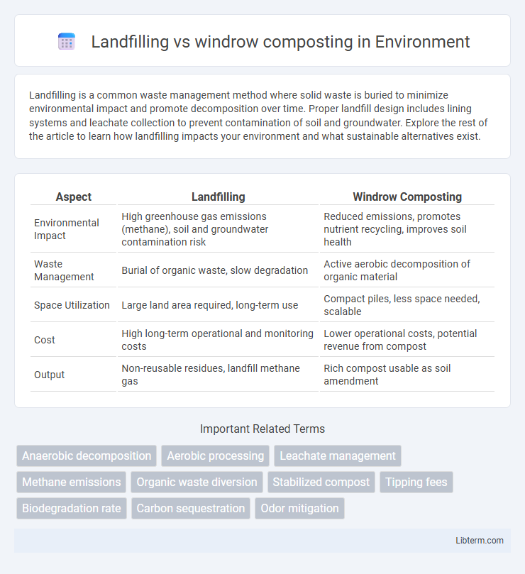 windrow composting vs Landfilling in Environment - What is The Difference?