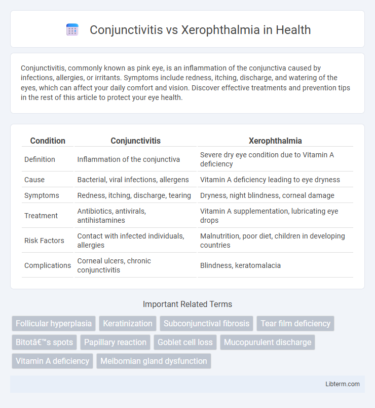 Xerophthalmia vs Conjunctivitis in Health - What is The Difference?