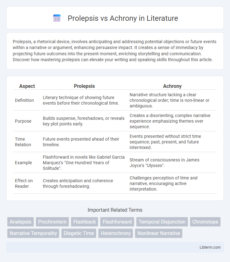 Achrony vs Prolepsis in Literature - What is The Difference?
