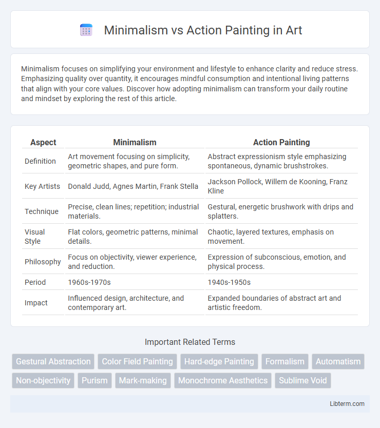 Action Painting vs Minimalism in Art - What is The Difference?