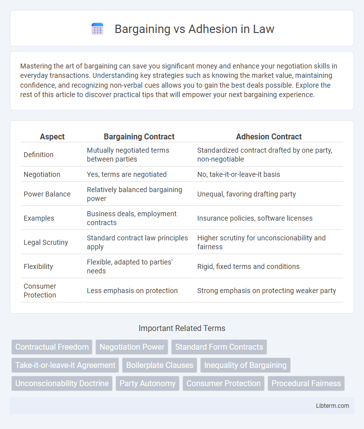 Adhesion vs Bargaining in Law - What is The Difference?