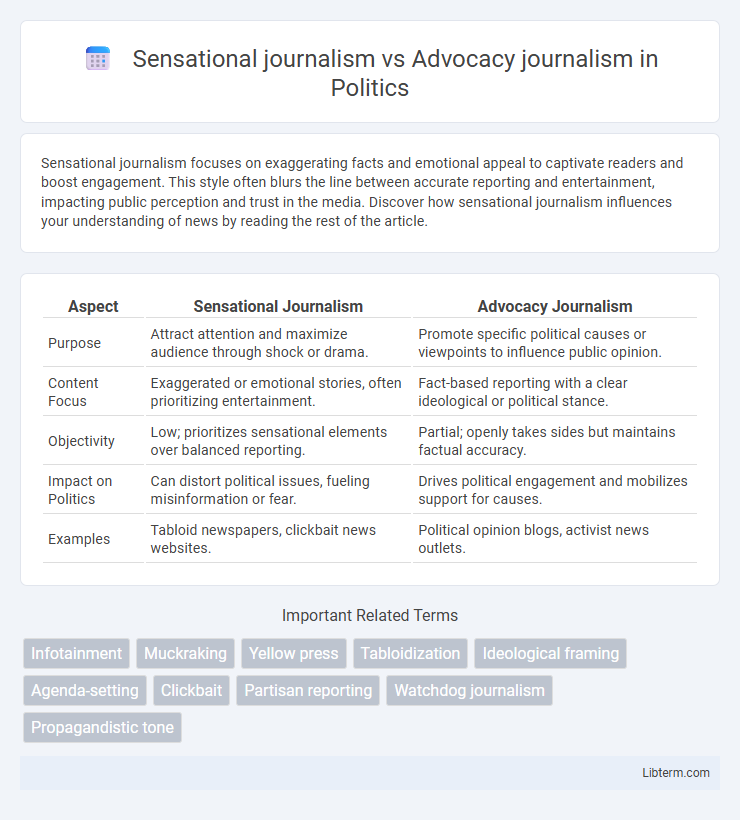 Advocacy journalism vs Sensational journalism in Politics - What is The Difference?
