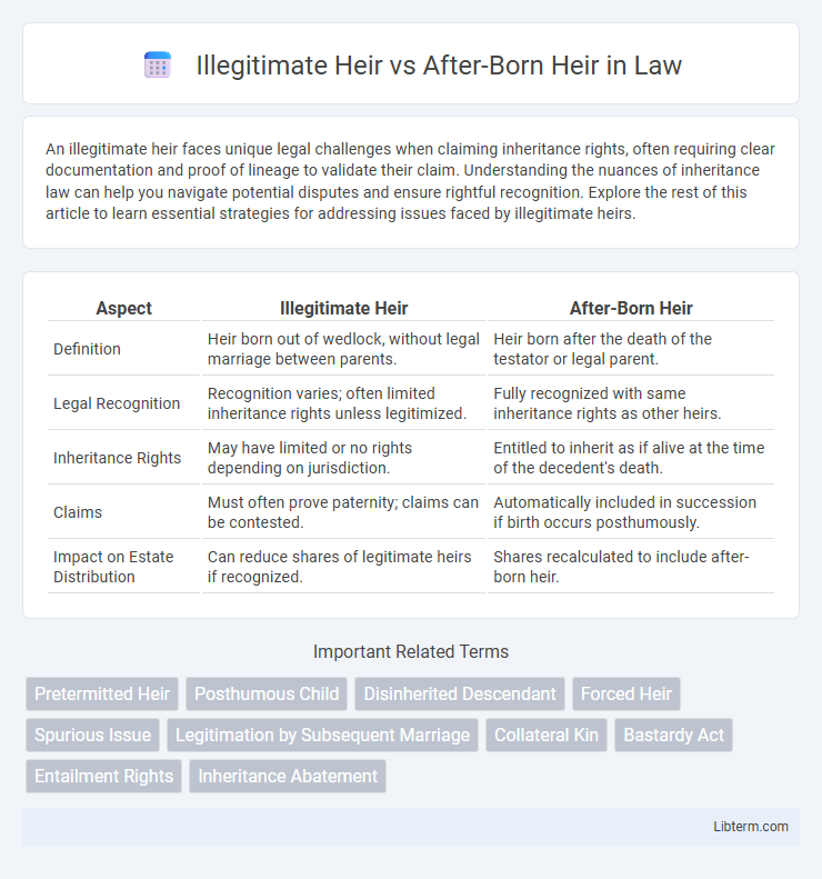 After-Born Heir vs Illegitimate Heir in Law - What is The Difference?
