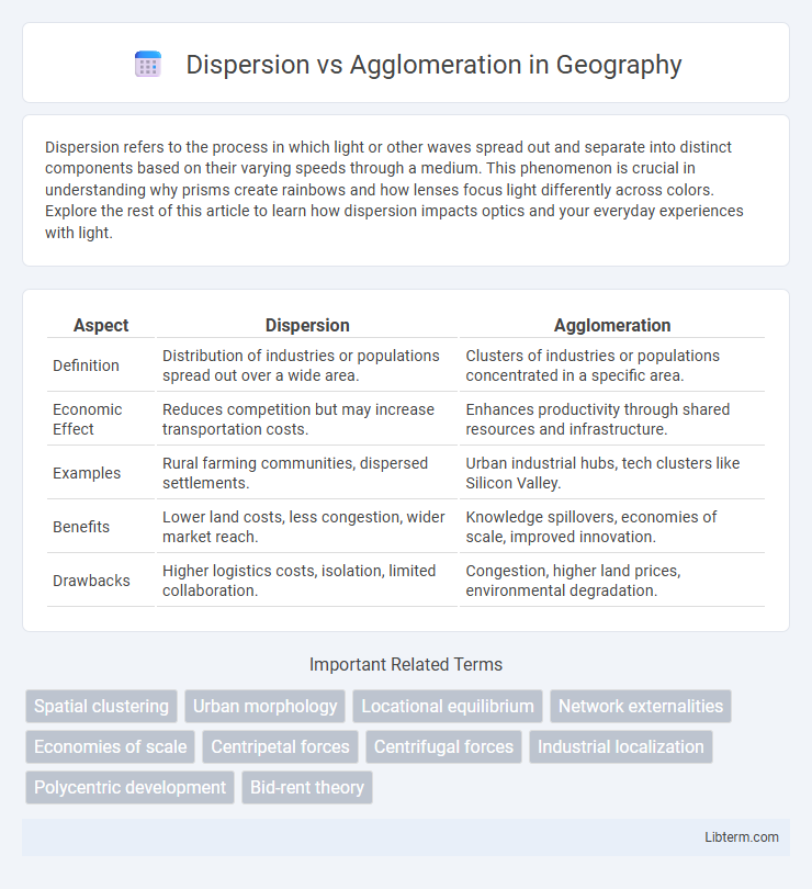 Agglomeration vs Dispersion in Geography - What is The Difference?