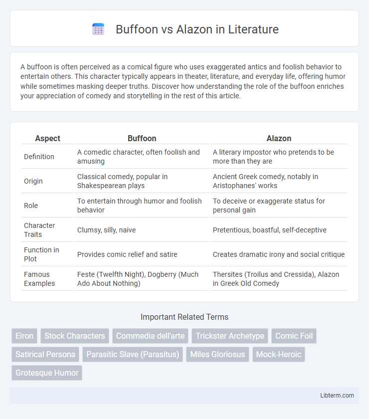 Alazon vs Buffoon in Literature - What is The Difference?