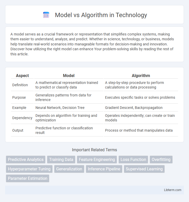 Algorithm vs Model in Technology - What is The Difference?