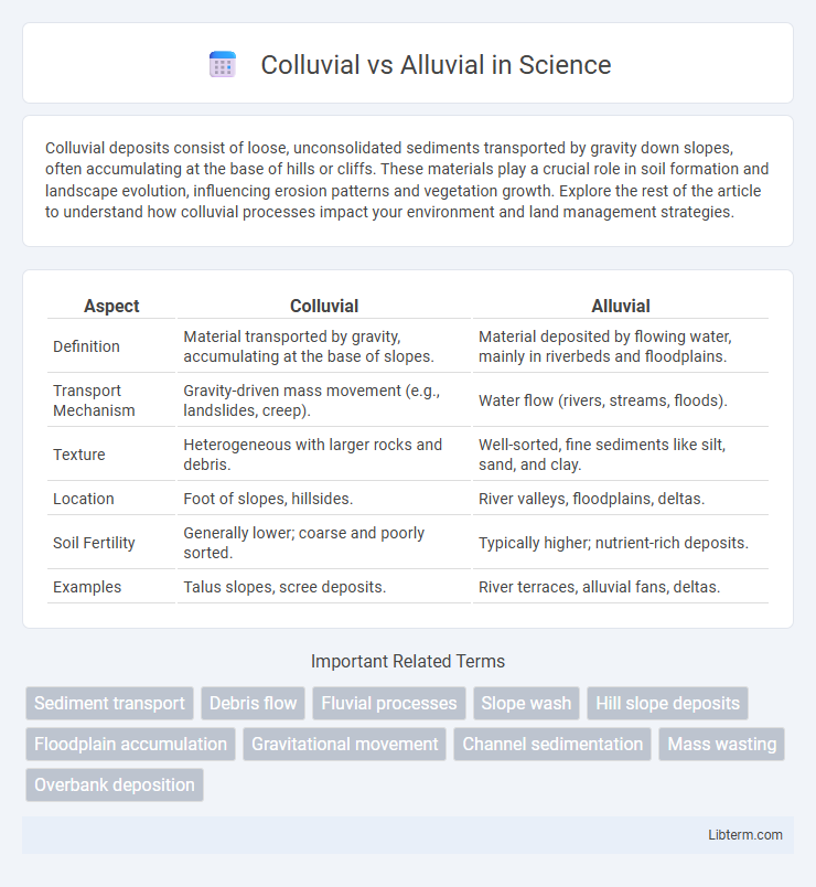 Alluvial vs Colluvial in Science - What is The Difference?