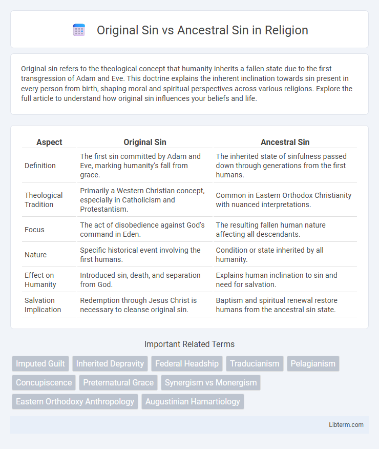 Ancestral Sin vs Original Sin in Religion - What is The Difference?