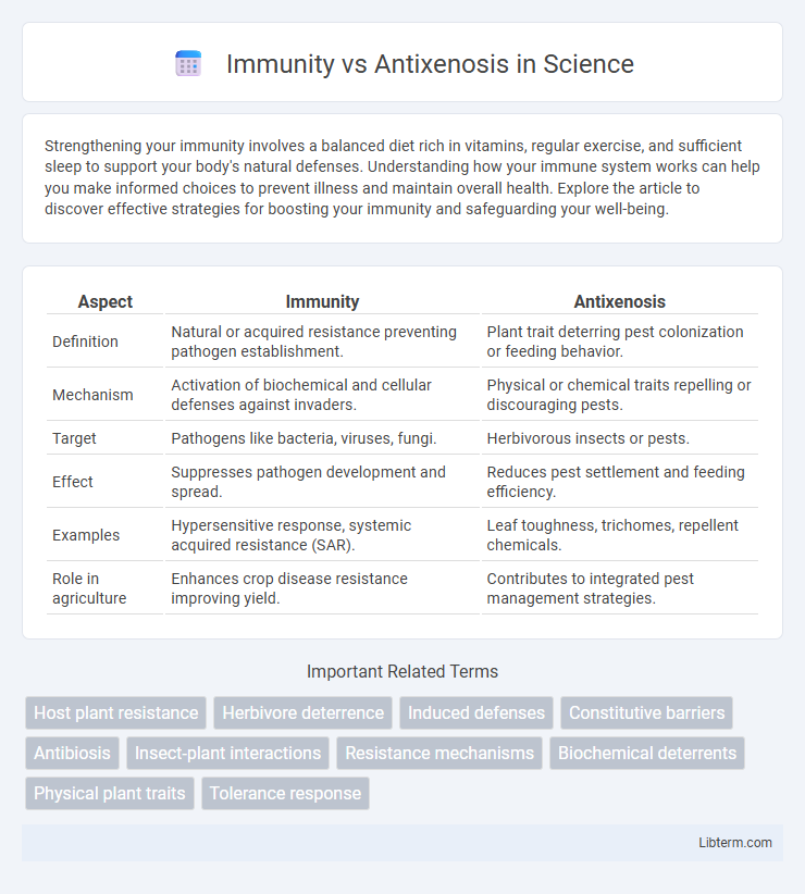 Antixenosis vs Immunity in Science - What is The Difference?