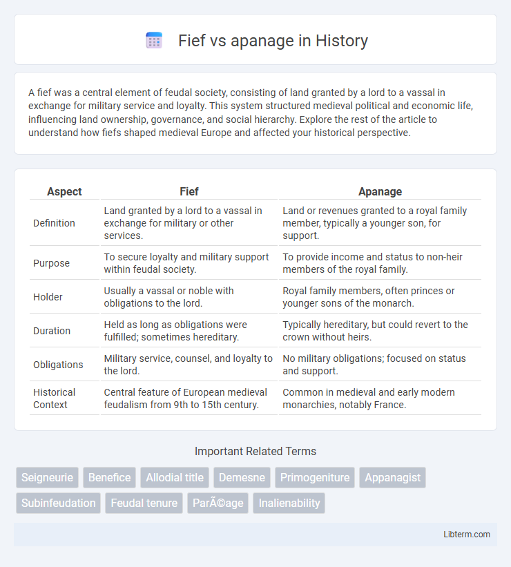 apanage vs Fief in History - What is The Difference?