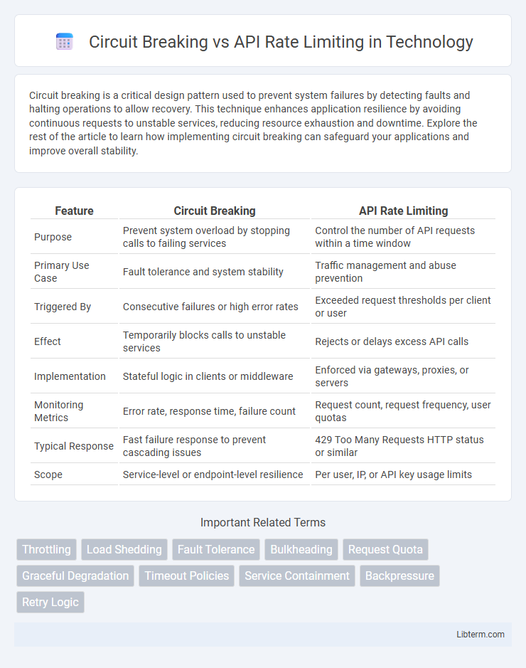 API Rate Limiting vs Circuit Breaking in Technology - What is The Difference?