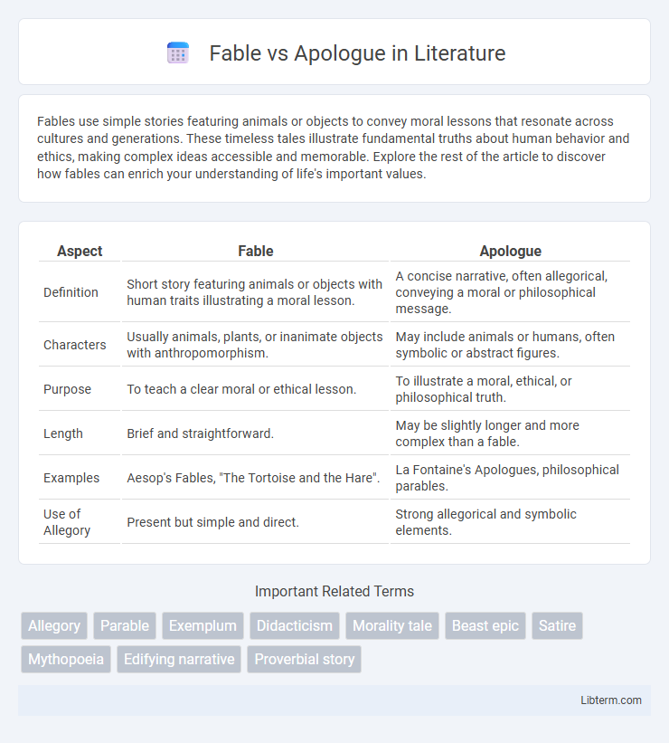 Apologue vs Fable in Literature - What is The Difference?