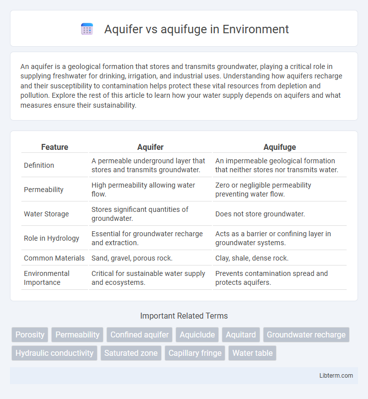 aquifuge vs Aquifer in Environment - What is The Difference?
