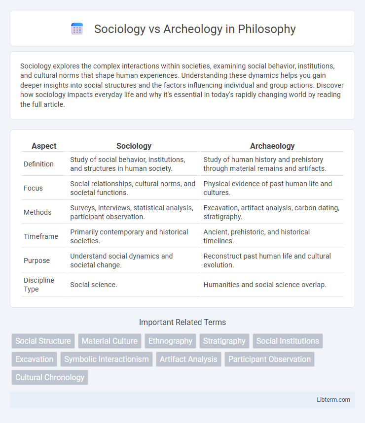 Archeology vs Sociology in Philosophy - What is The Difference?
