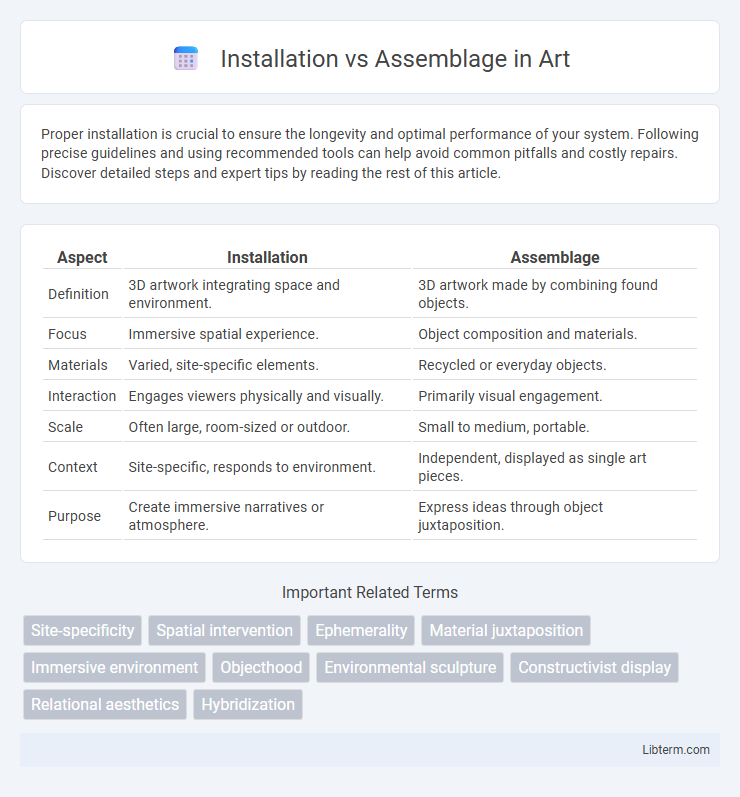 Assemblage vs Installation in Art - What is The Difference?