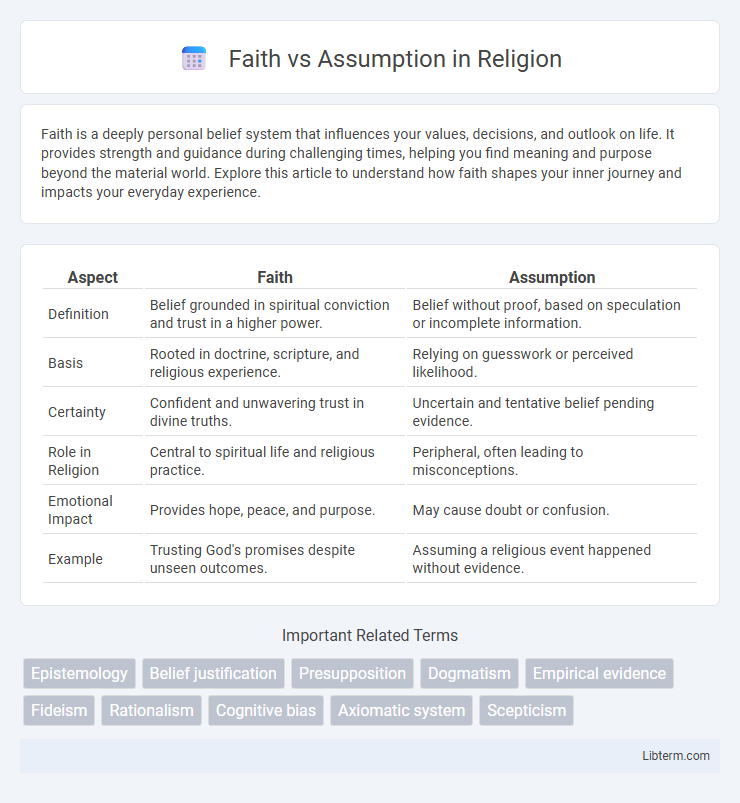 Assumption vs Faith in Religion - What is The Difference?