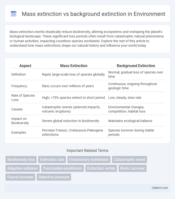 background extinction vs Mass extinction in Environment - What is The Difference?