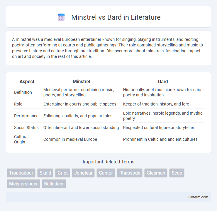 Bard vs Minstrel in Literature - What is The Difference?