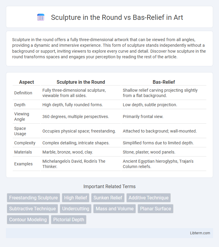 Bas-Relief vs Sculpture in the Round in Art - What is The Difference?