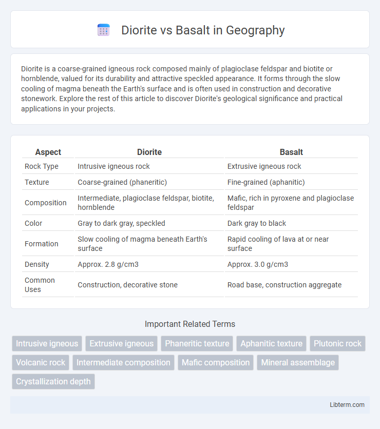 Basalt vs Diorite in Geography - What is The Difference?